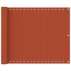 Vidaxl Balkon Bildschirm 75x500 cm HDPE Oranje