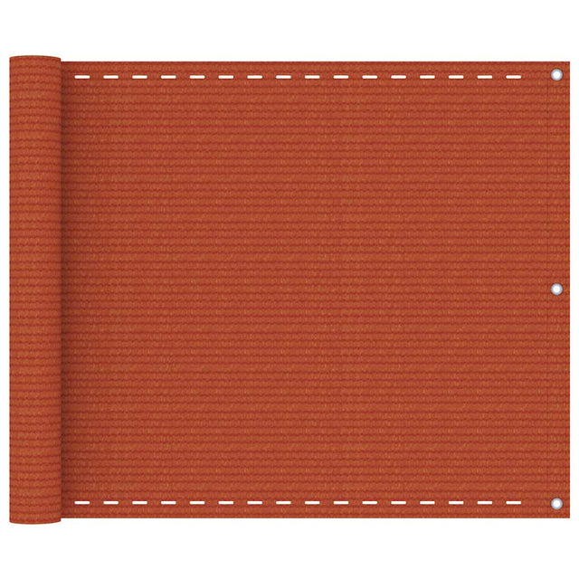 Vidaxl Balkon Bildschirm 75x500 cm HDPE Oranje