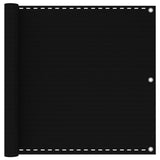 Vidaxl Balkon Bildschirm 90x400 cm HDPE Schwarz