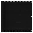 Vidaxl balkonscherm 90x600 cm hdpe zwart