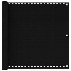 Vidaxl balkonscherm 90x600 cm hdpe zwart
