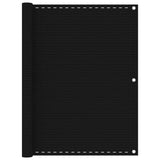 Vidaxl Balkon Bildschirm 120x300 cm HDPE Schwarz