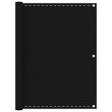 Vidaxl Balkon Bildschirm 120x400 cm HDPE Schwarz