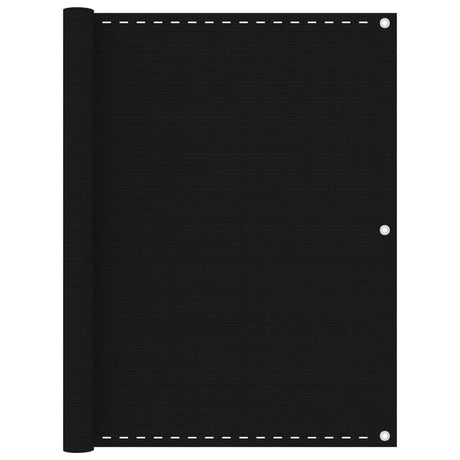 Vidaxl Balkon Bildschirm 120x600 cm HDPE Schwarz