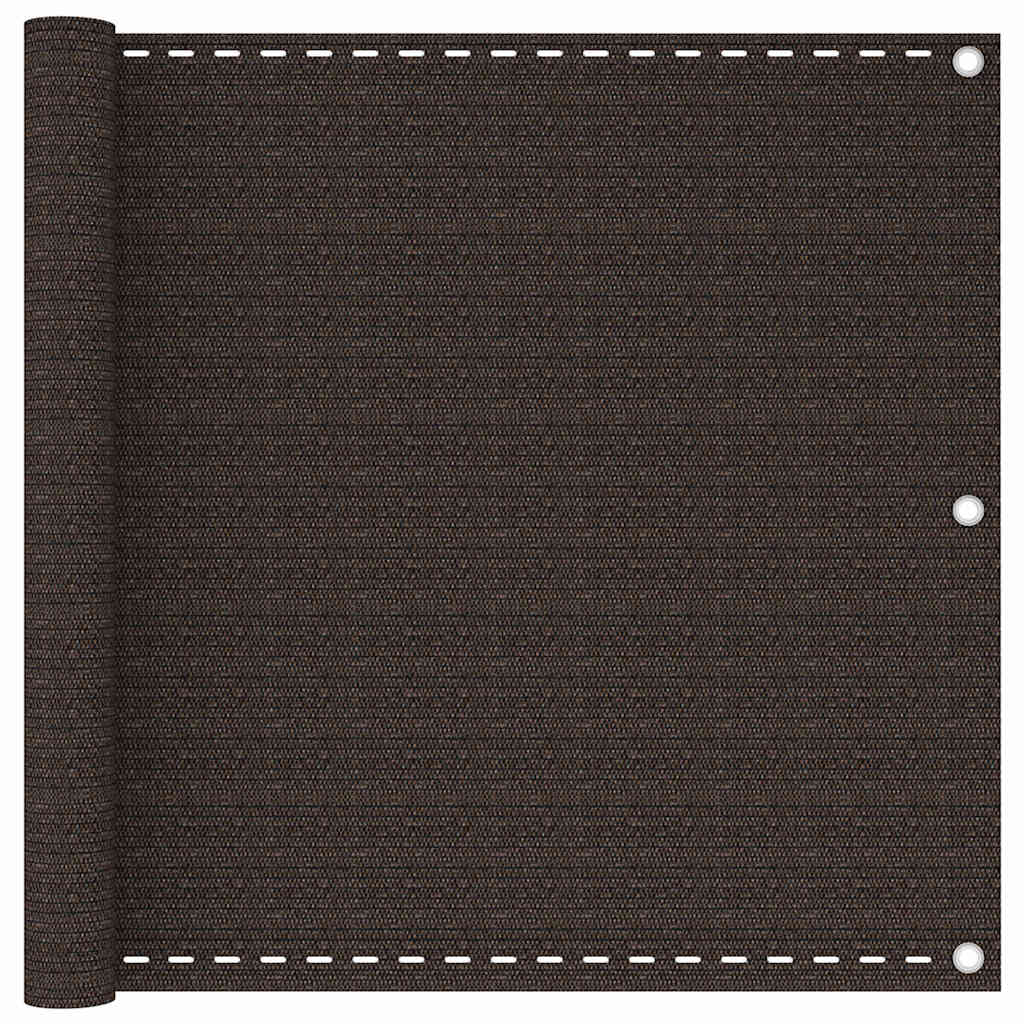 Vidaxl balkonscherm 90x500 cm hdpe bruin