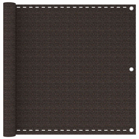 Vidaxl balkonscherm 90x600 cm hdpe bruin