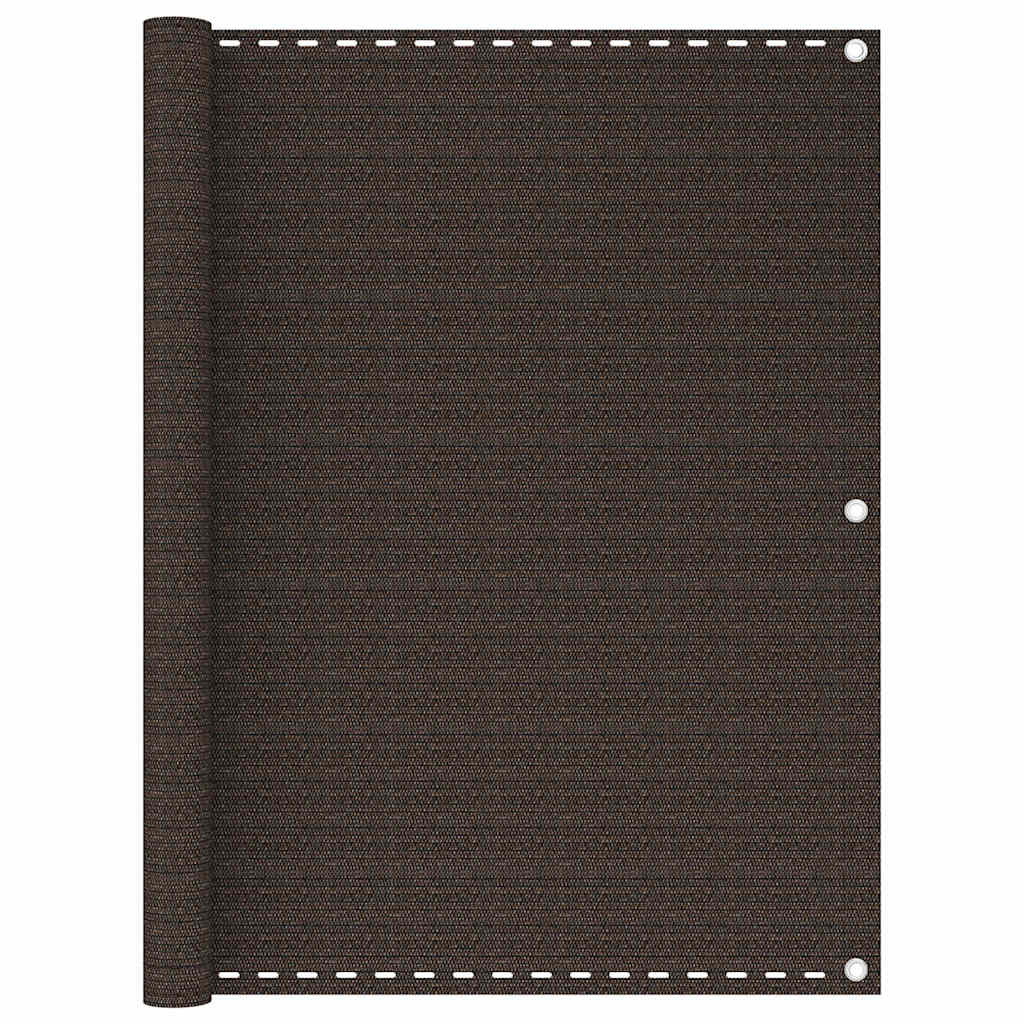 Vidaxl Balkon Bildschirm 120x400 cm HDPE -Braun