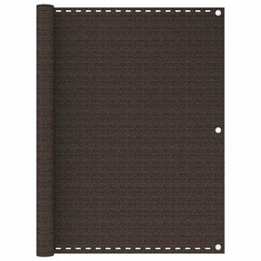 Vidaxl Balkon Bildschirm 120x400 cm HDPE -Braun