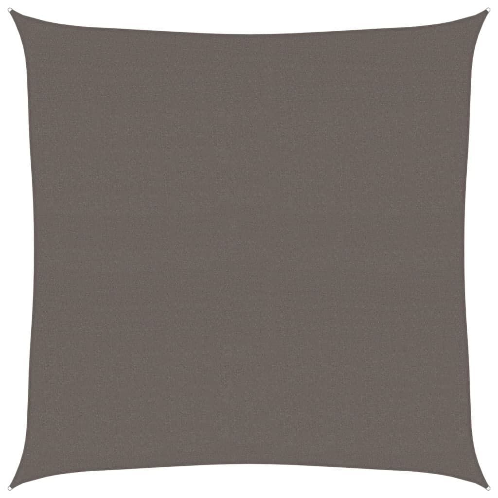 Vidaxl Zonnezeil 160 g m² 6 x 6 M HDPE -Anthrazit -gelöscht
