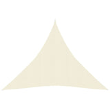 Vidaxl Zonnezeil 160 g m² 6x6x6 M HDPE Cream -Colored