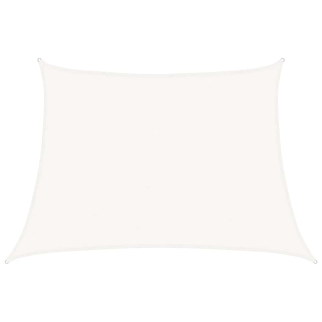 Vidaxl zonnezeil 160 g m² 4 5x3 m hdpe wit