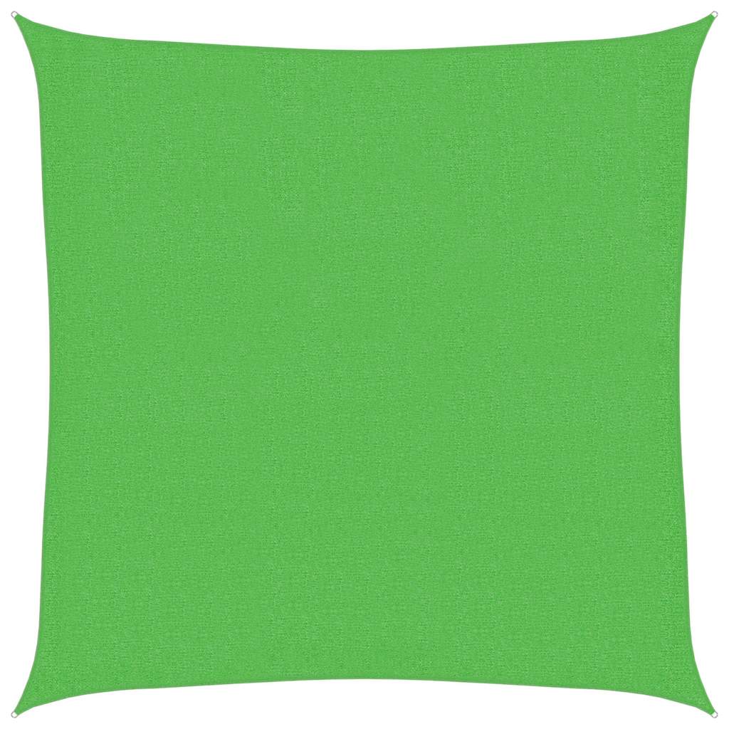 Vidaxl zonnezeil 160 g m² 2,5x2,5 m hdpe lichtgroen