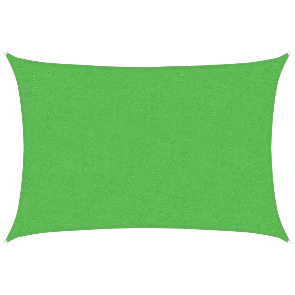 Vidaxl zonnezeil 160 g m² 2x2,5 m hdpe lichtgroen