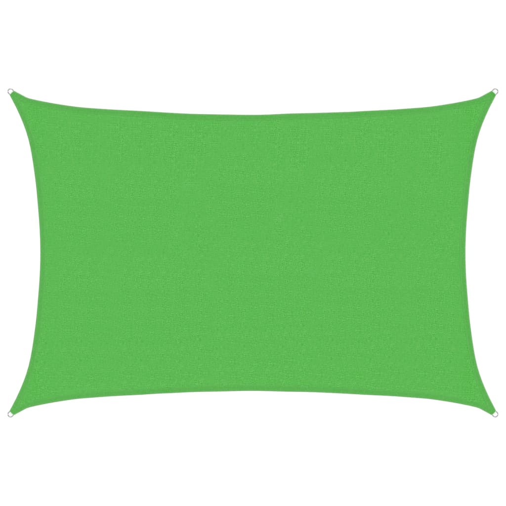 Vidaxl zonnezeil 160 g m² 2,5x4 m hdpe lichtgroen
