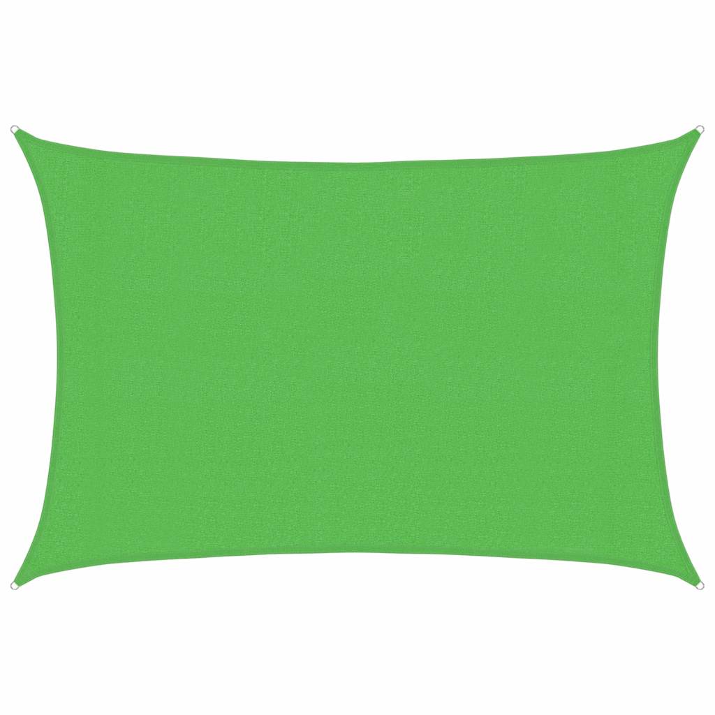 Vidaxl zonnezeil 160 g m² 3x4 m hdpe lichtgroen