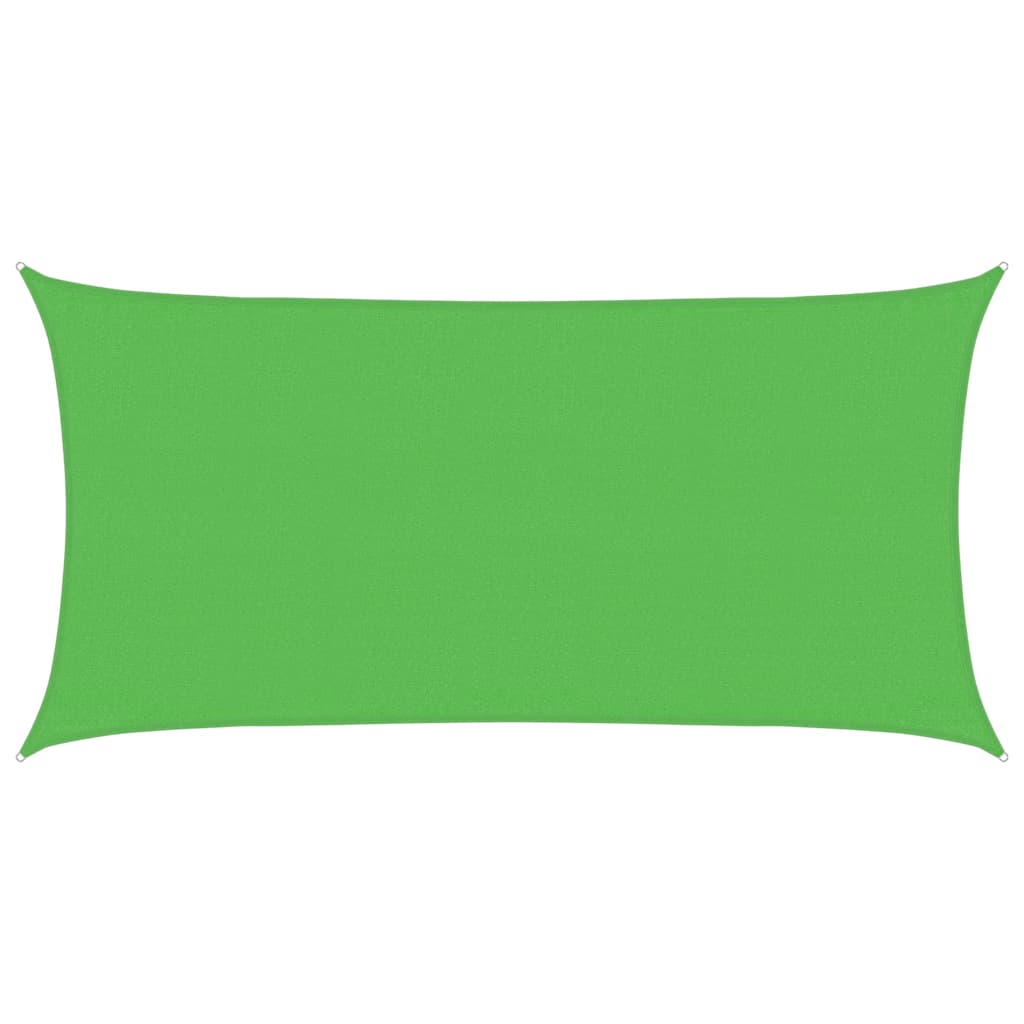 Vidaxl zonnezeil 160 g m² 3x6 m hdpe lichtgroen