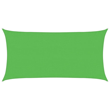 Vidaxl zonnezeil 160 g m² 3x6 m hdpe lichtgroen
