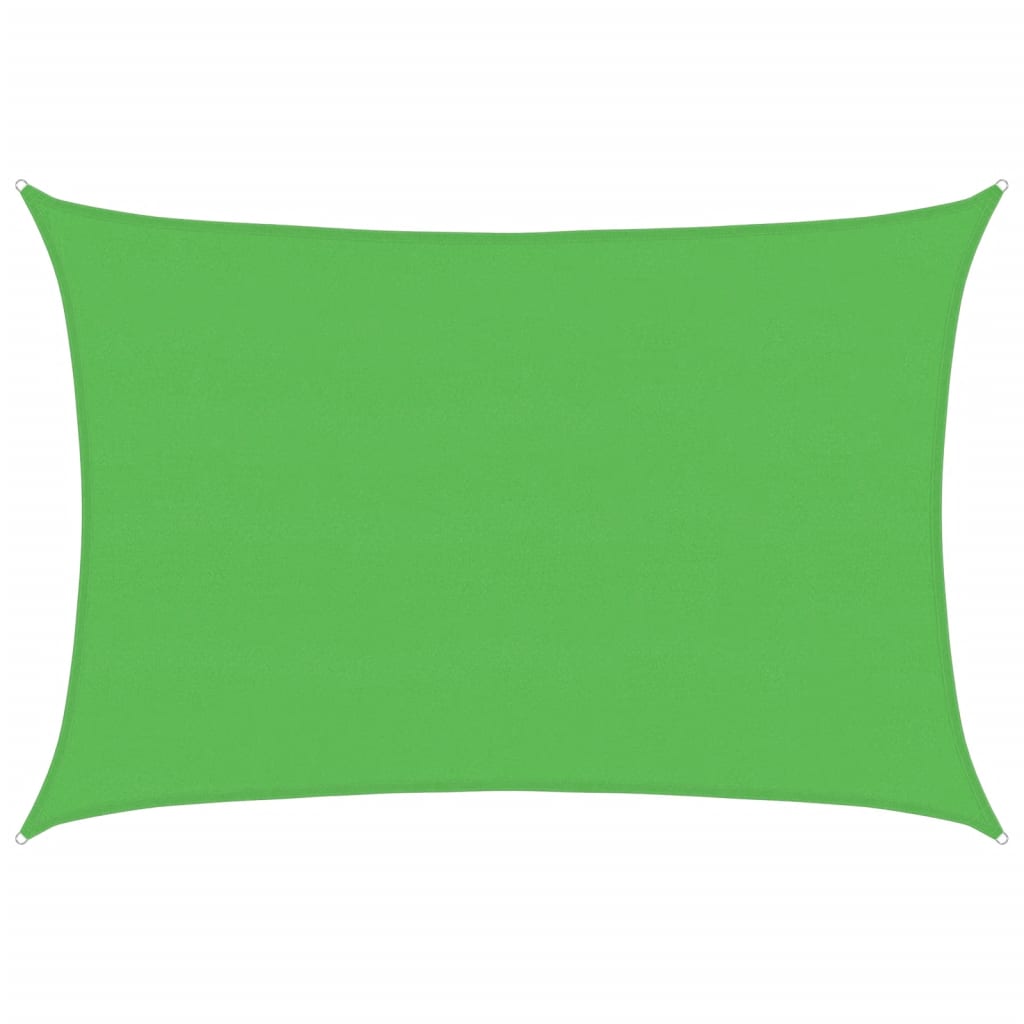 Vidaxl zonnezeil 160 g m² 5x6 m hdpe lichtgroen