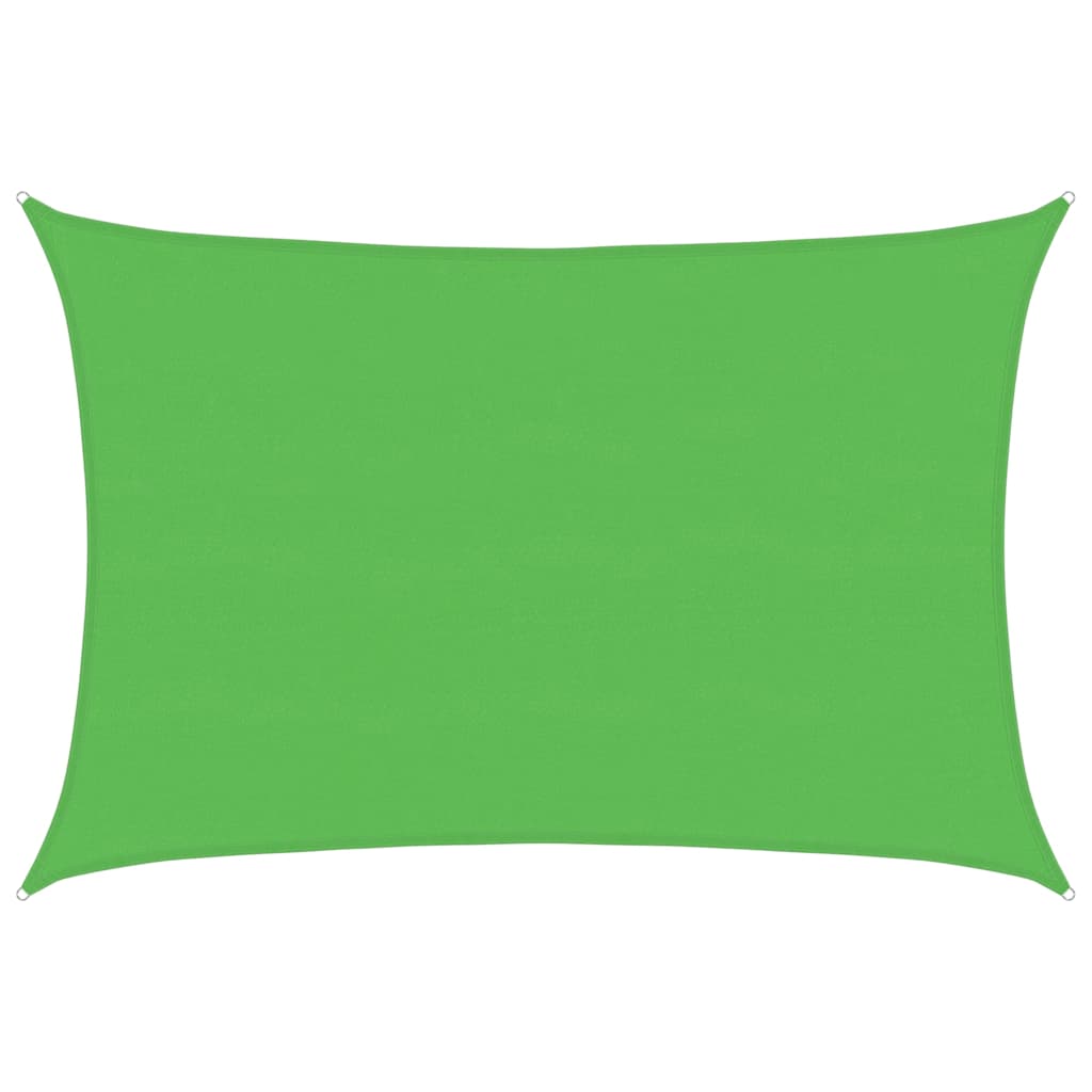 Vidaxl zonnezeil 160 g m² 5x6 m hdpe lichtgroen