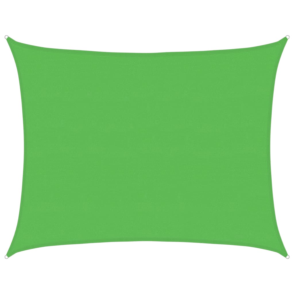 Vidaxl zonnezeil 160 g m² 6x7 m hdpe lichtgroen