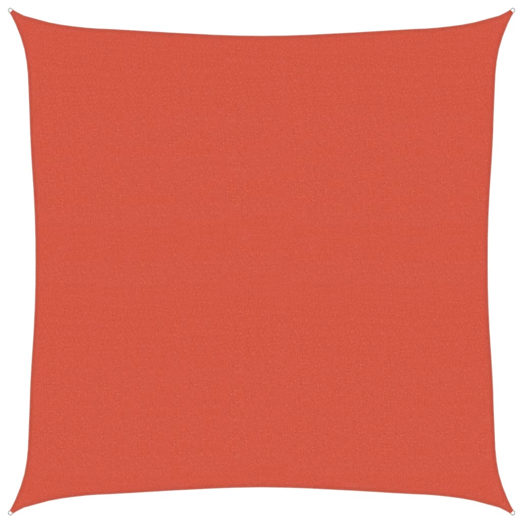 Vidaxl zonnezeil 160 g m² 6x6 m hdpe terracottakleurig