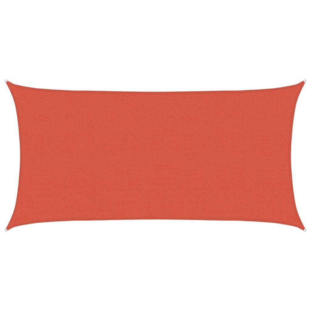 Vidaxl Zonnezeil 160 g m² 2,5 x 5 m HDPE Terrakotta gefärbt