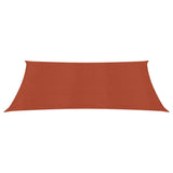 Vidaxl Zonnezeil 160 g m² 3x4 M HDPE Terracotta gefärbt