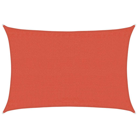 Vidaxl Zonnezeil 160 g m² rechteckig 3,5 x 5 m HDPE Terrakotta gefärbt