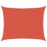 Vidaxl Zonnezeil 160 g m² 6x7 M HDPE Terrakotta gefärbt