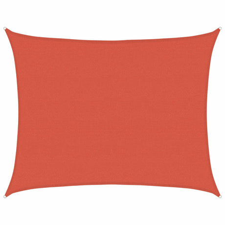 Vidaxl Zonnezeil 160 g m² 6x7 M HDPE Terrakotta gefärbt