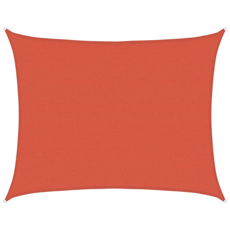 Vidaxl Zonnezeil 160 g m² 6x8 M HDPE Terrakotta gefärbt