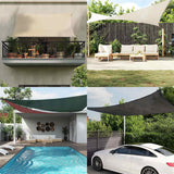 Vidaxl zonnezeil 160 g m² driehoekig 6x6x6 m hdpe terracottakleurig