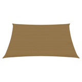 Vidaxl Zonnezeil 160 g m² 6x6 M HDPE Taupe