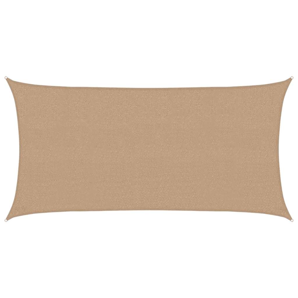 Vidaxl Zonnezeil 160 g m² 2,5 x 5 M HDPE Taupe
