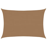 Vidaxl Zonnezeil 160 g m² 4x5 M HDPE Taupe