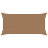Vidaxl Zonnezeil 160 g m² 4x7 M HDPE Taupe