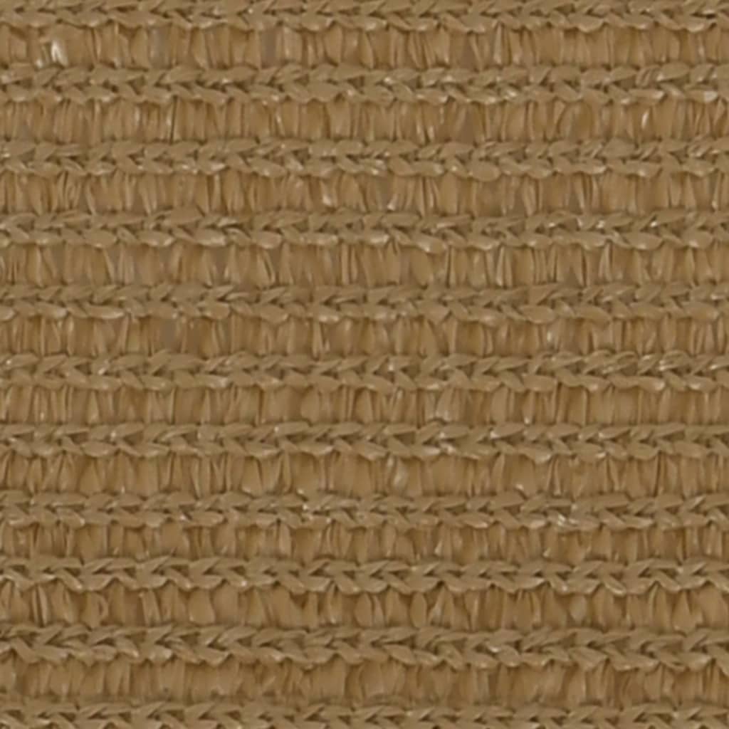 Vidaxl Zonnezeil 160 g m² 5x6 M HDPE Taupe