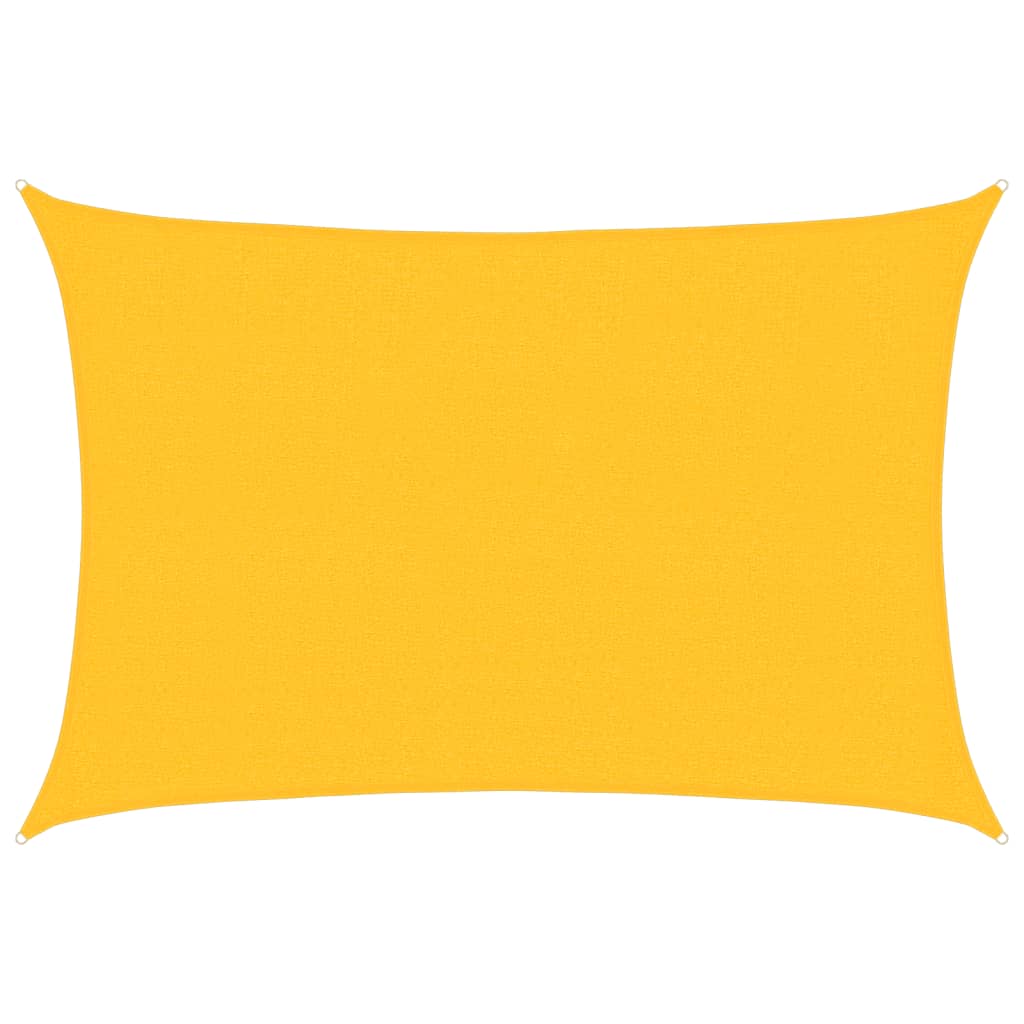 Vidaxl zonnezeil 160 g m² 2,5x4 m hdpe geel