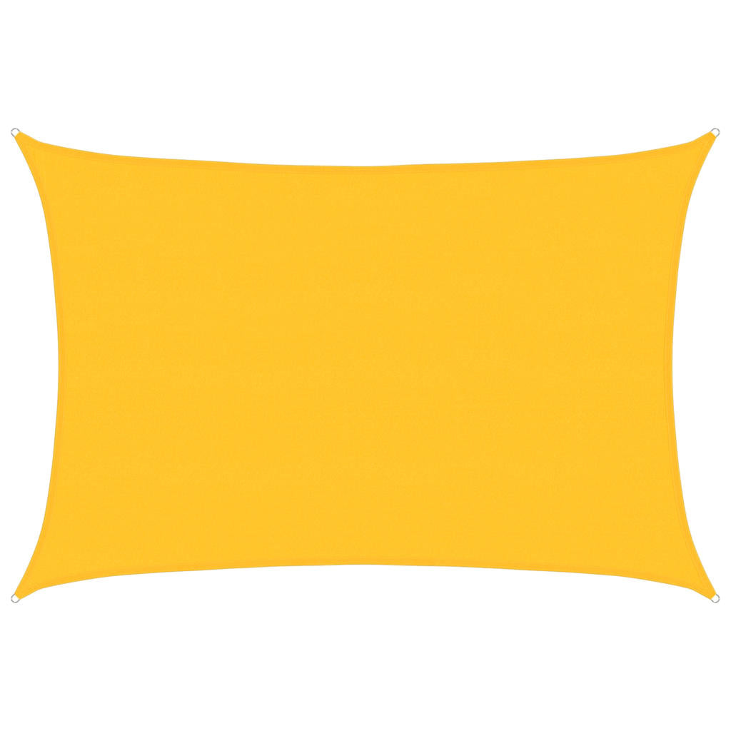 Vidaxl Zonnezeil 160 g m² rechteckig 5x6 M HDPE Gelb