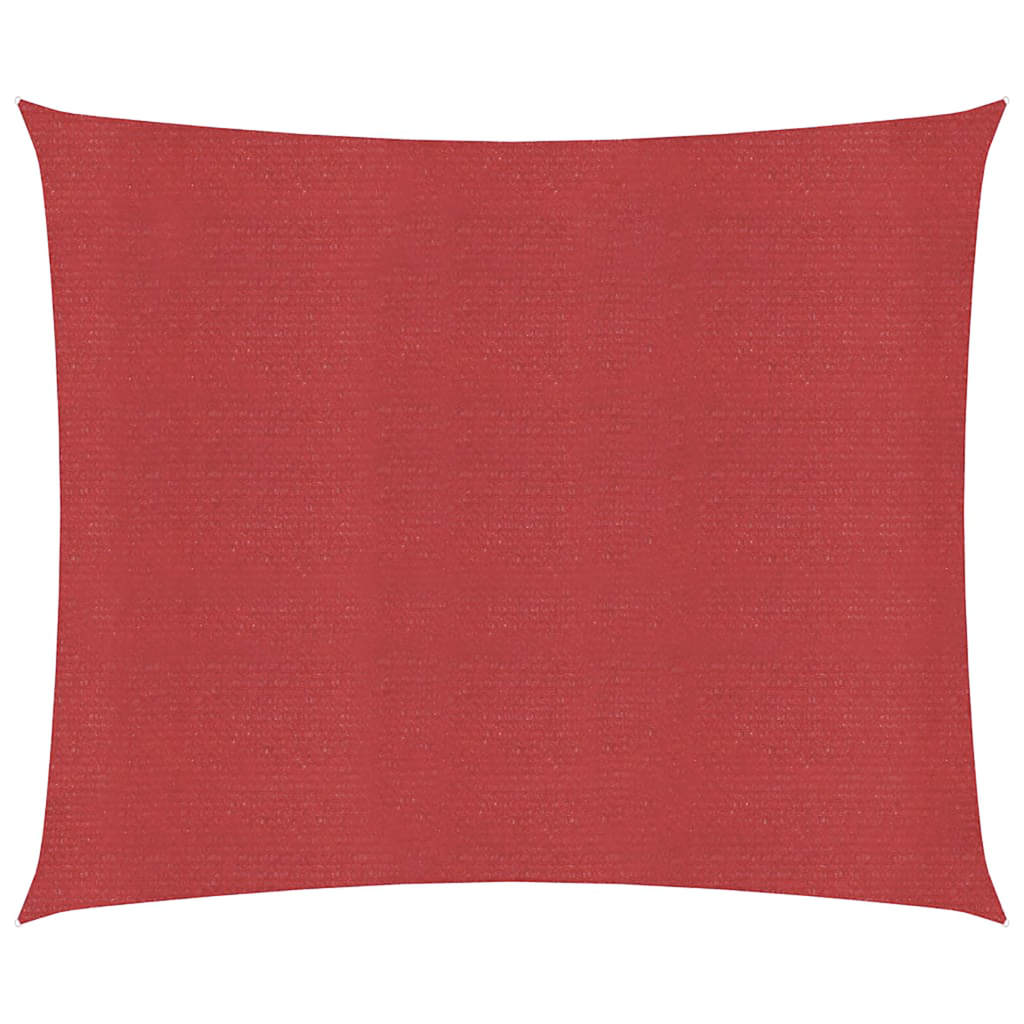 Vidaxl Zonnezeil 160 g m² 4x4 M HDPE -Rot