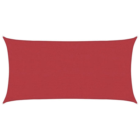Vidaxl Zonnezeil 160 g m² 2x4 M HDPE -Rot