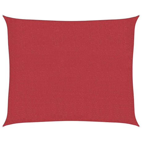 Vidaxl Zonnezeil 160 g m² 2,5 x 3 M HDPE -Rot