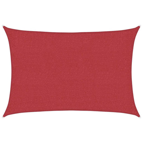 Vidaxl Zonnezeil 160 g m² 3x5 M HDPE -Rot