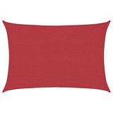 Vidaxl Zonnezeil 160 g m² 4x5 M HDPE -Rot