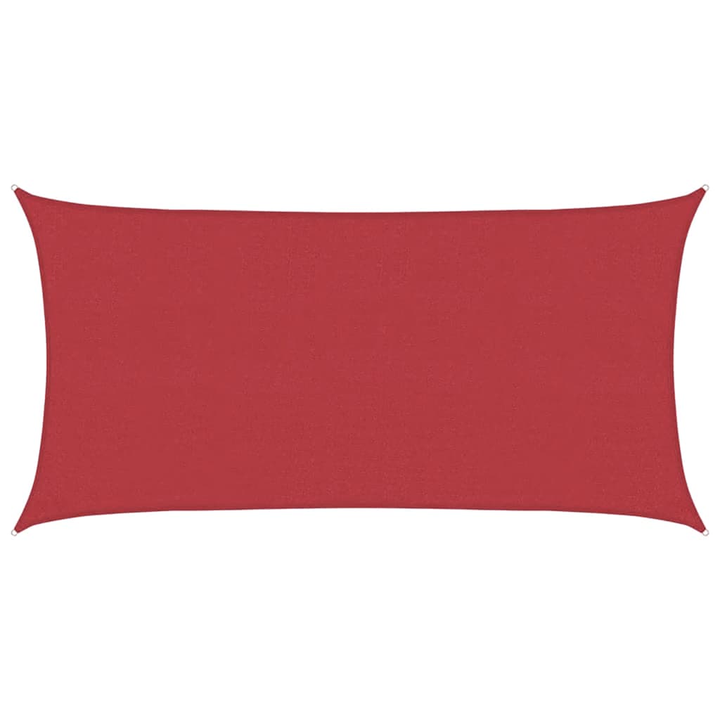 Vidaxl Zonnezeil 160 g m² 4x7 M HDPE -Rot