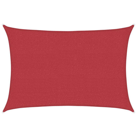 Vidaxl Zonnezeil 160 g m² 5x6 M HDPE -Rot