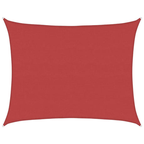 Vidaxl zonnezeil 160 g m² 6x7 m hdpe rood