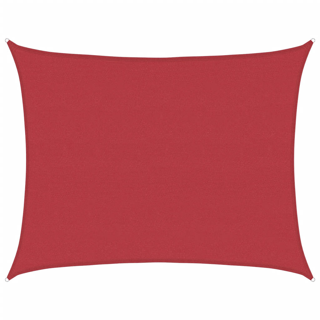 Vidaxl Zonnezeil 160 g m² 6x8 M HDPE -Rot