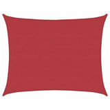 Vidaxl Zonnezeil 160 g m² 6x8 M HDPE -Rot