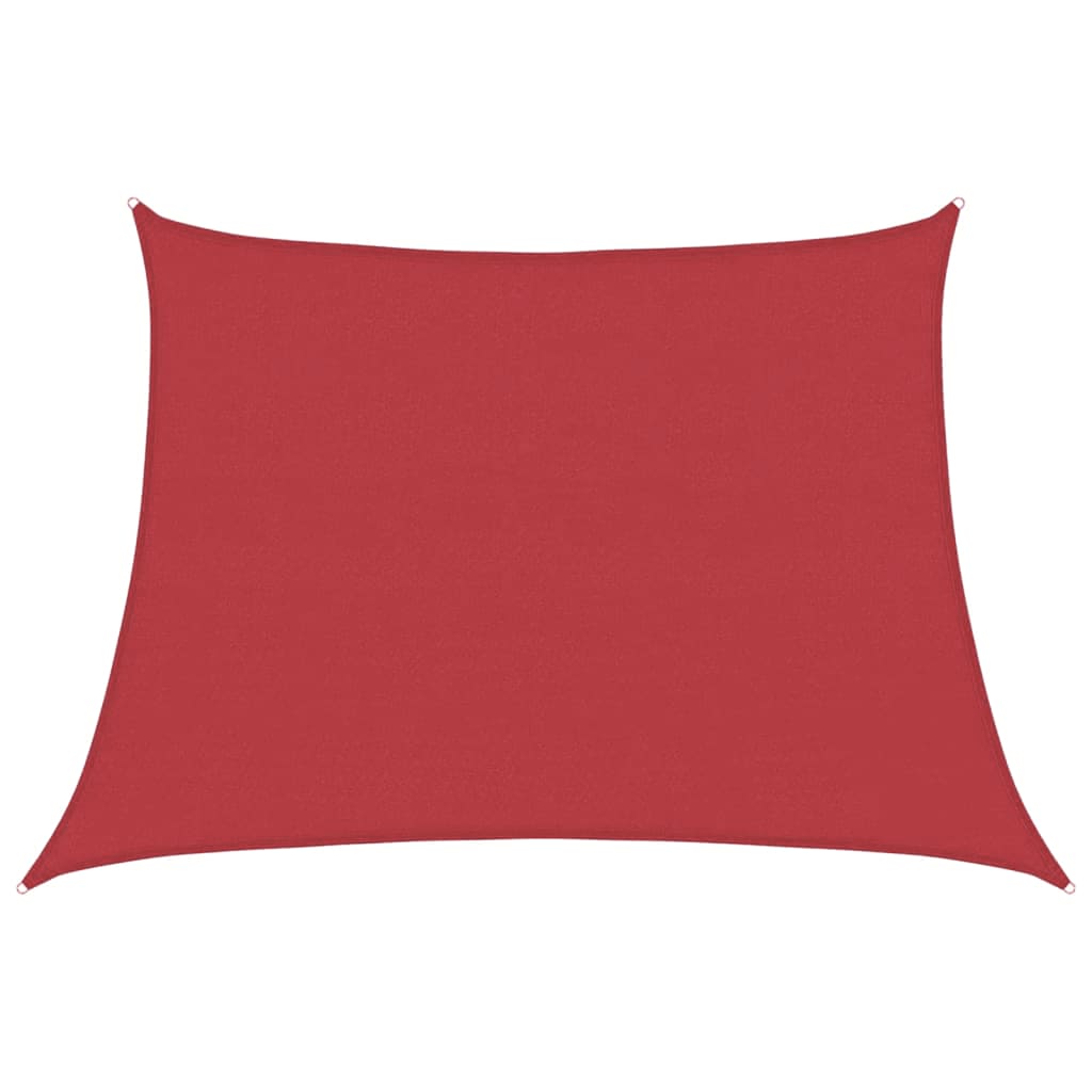 Vidaxl Zonnezeil 160 g m² 4 5x3 M HDPE -Rot